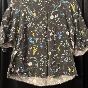 H&M Black Floral Women's Blouse